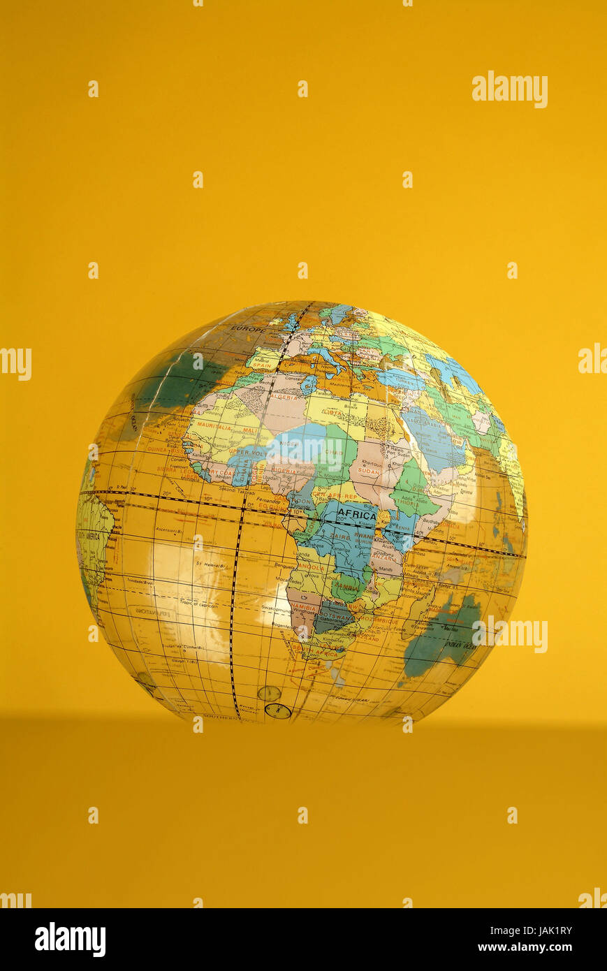 Map of the world on a beach-ball, Stock Photo
