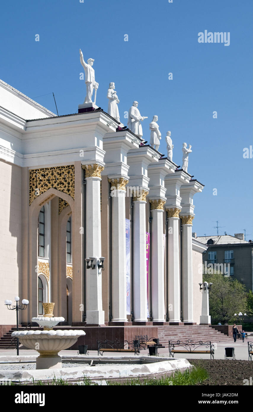 Kazakhstan,theatre in Karaganda, Stock Photo