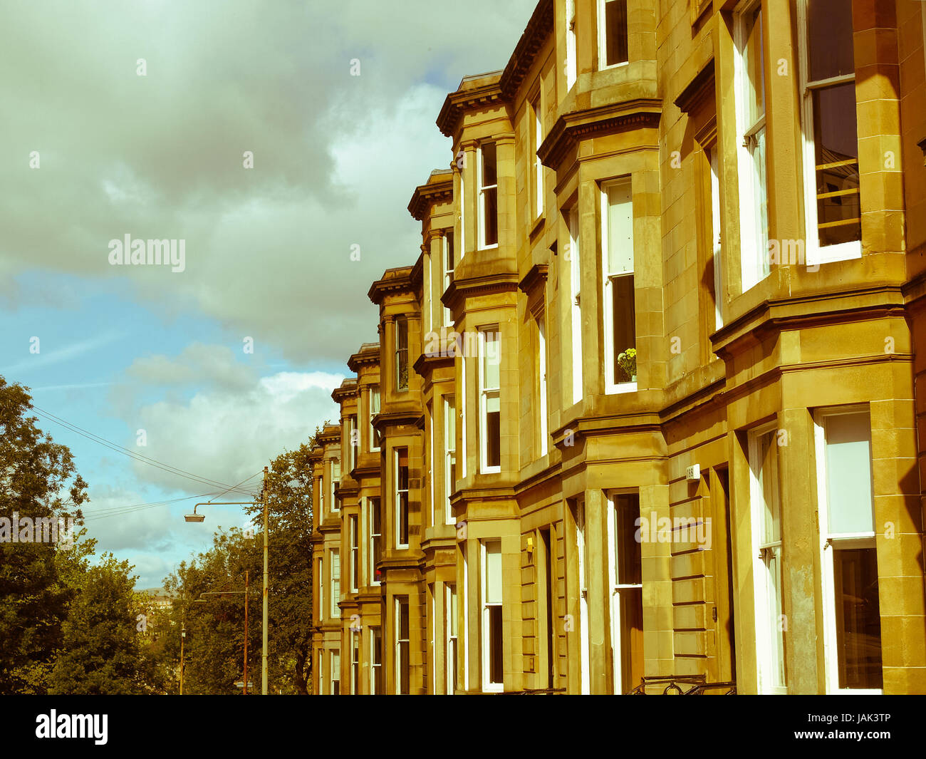 Glasgow West End Houses High Resolution Stock Photography and Images