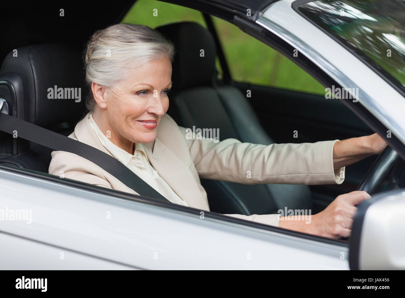 Wealthy woman sports car hi-res stock photography and images - Alamy