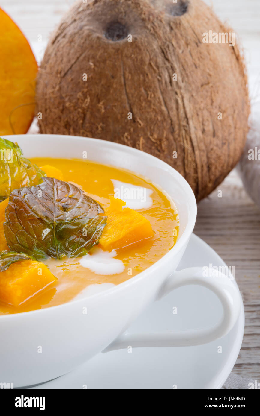 pumpkin soup Stock Photo