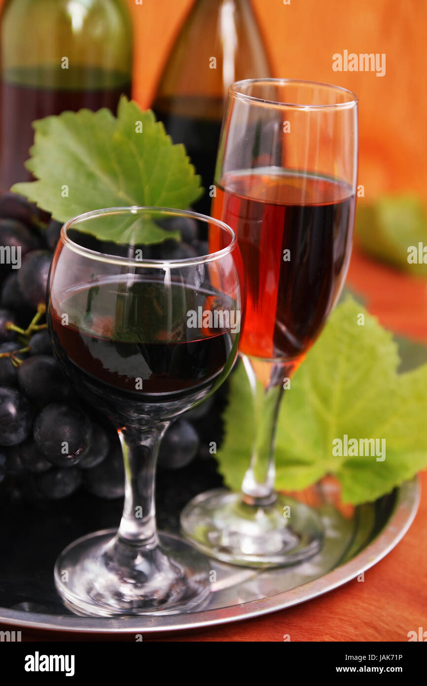 still life with wine bottle, wine glass and grapes Stock Photo - Alamy