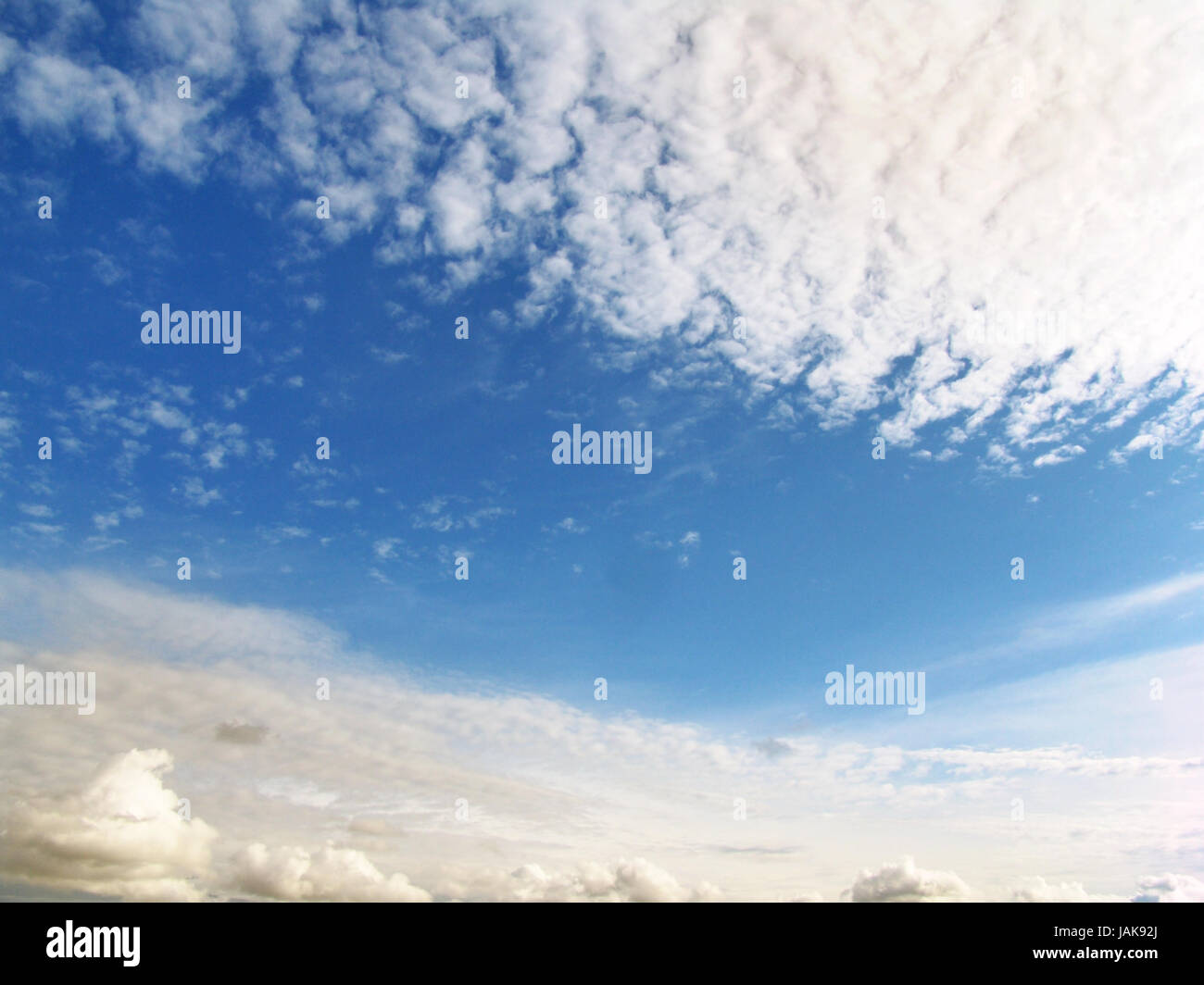 The blue sunny sky and beautiful white clouds Stock Photo - Alamy