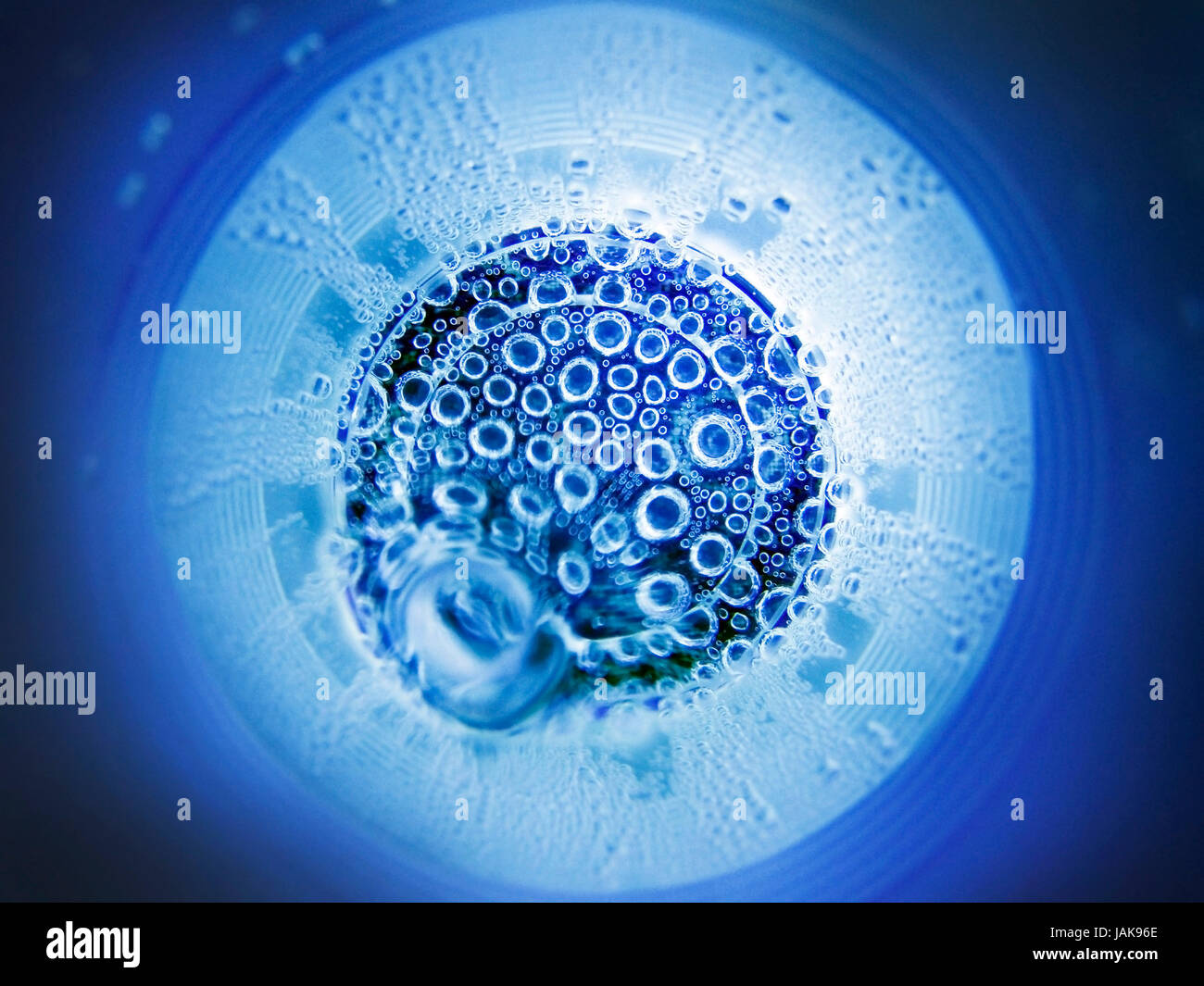 The abstract water oxygen bubbles blue background Stock Photo - Alamy