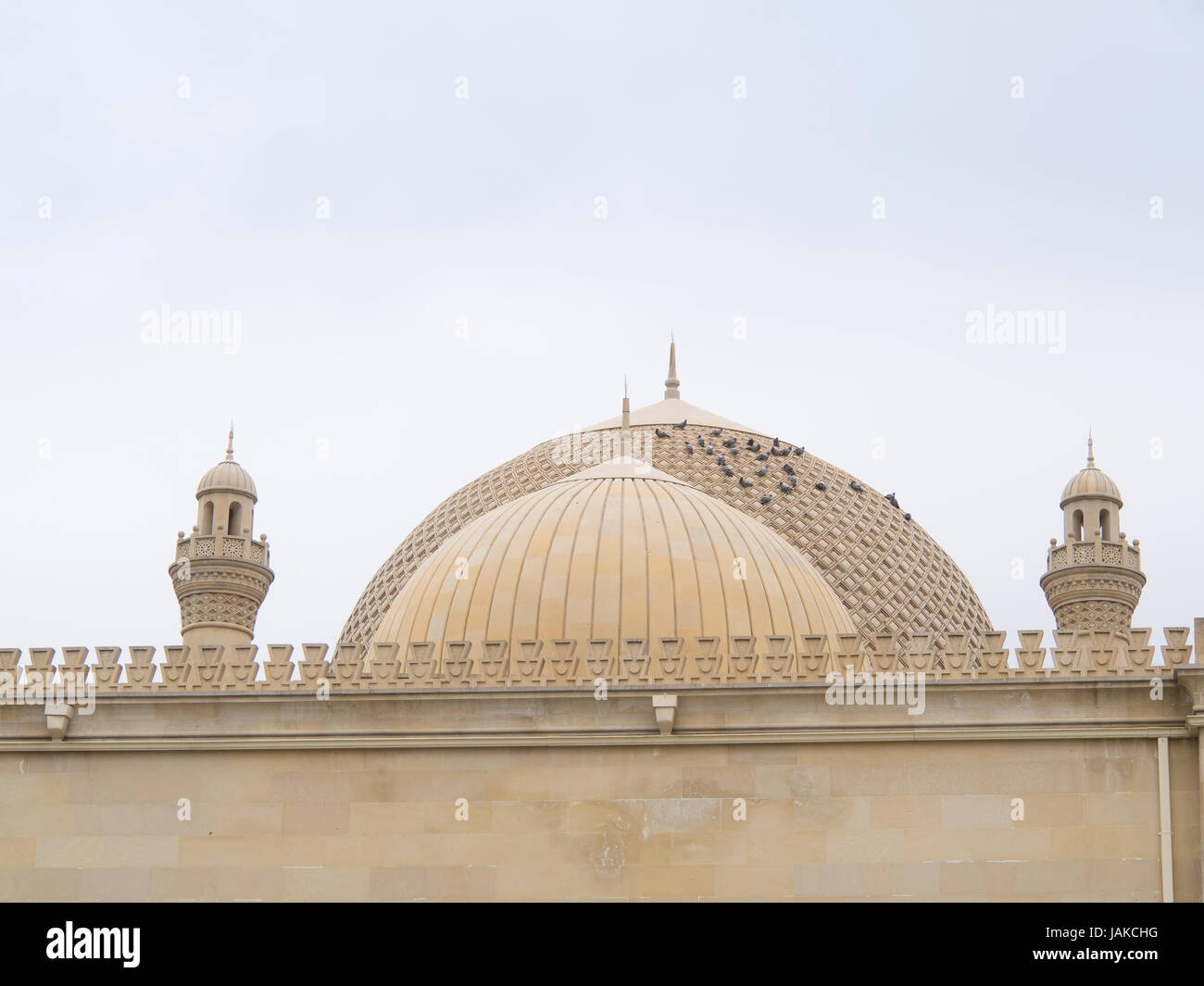 Juma Mosque in the town of  Shamakhi origins dating back to ca 744, reconstructed many times, latest in ca 2010 Stock Photo