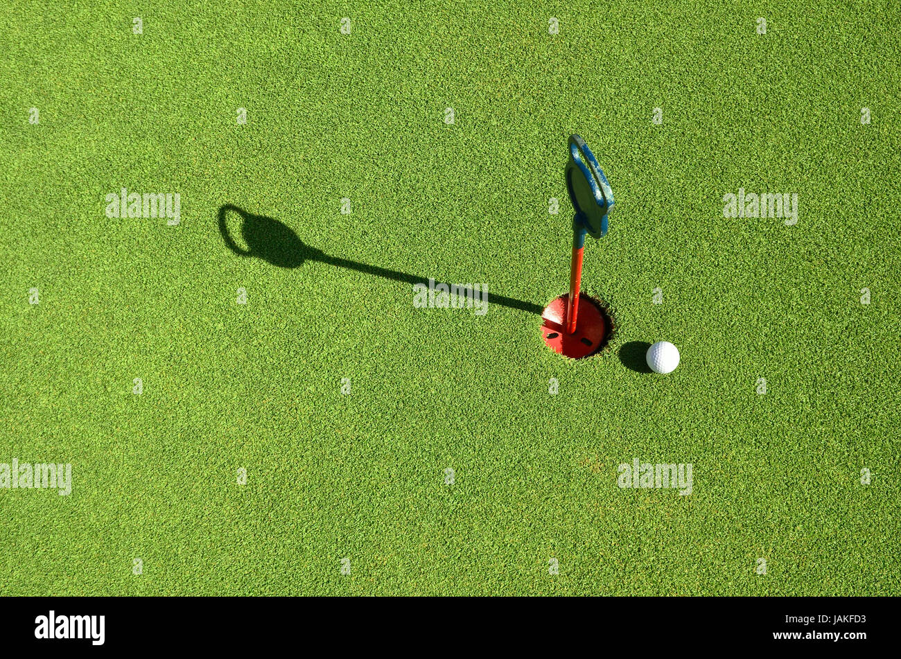 golf ball on the green Stock Photo Alamy