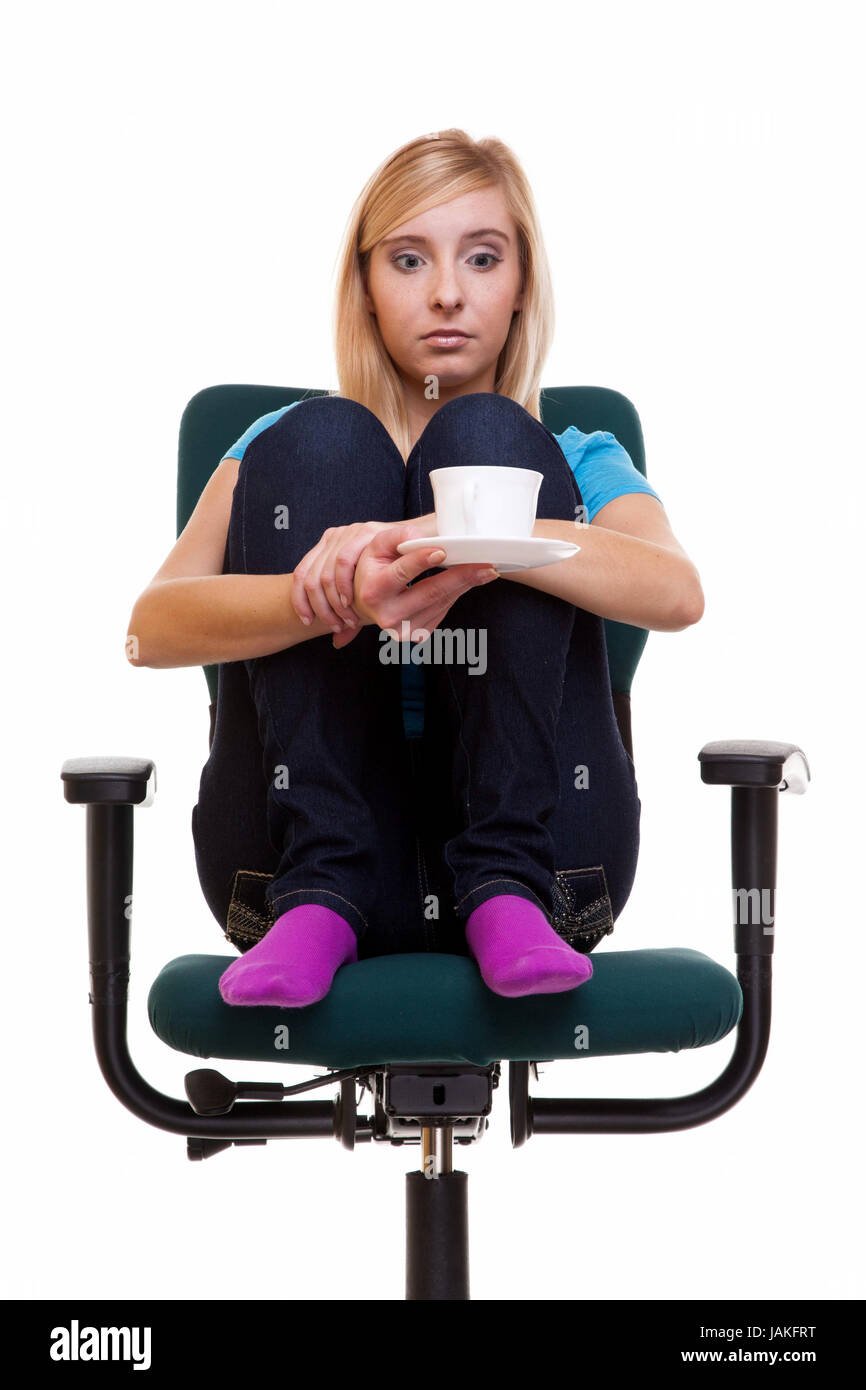 Thoughtful teenager sitting on chair hi-res stock photography and images -  Page 2 - Alamy