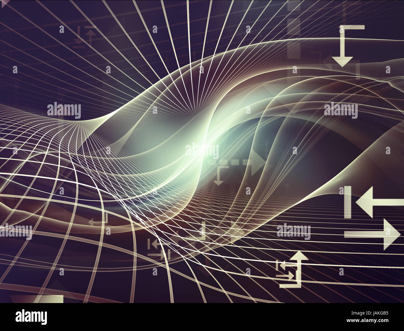 Fractal Realms series. Graphic composition of fractal elements, grids ...