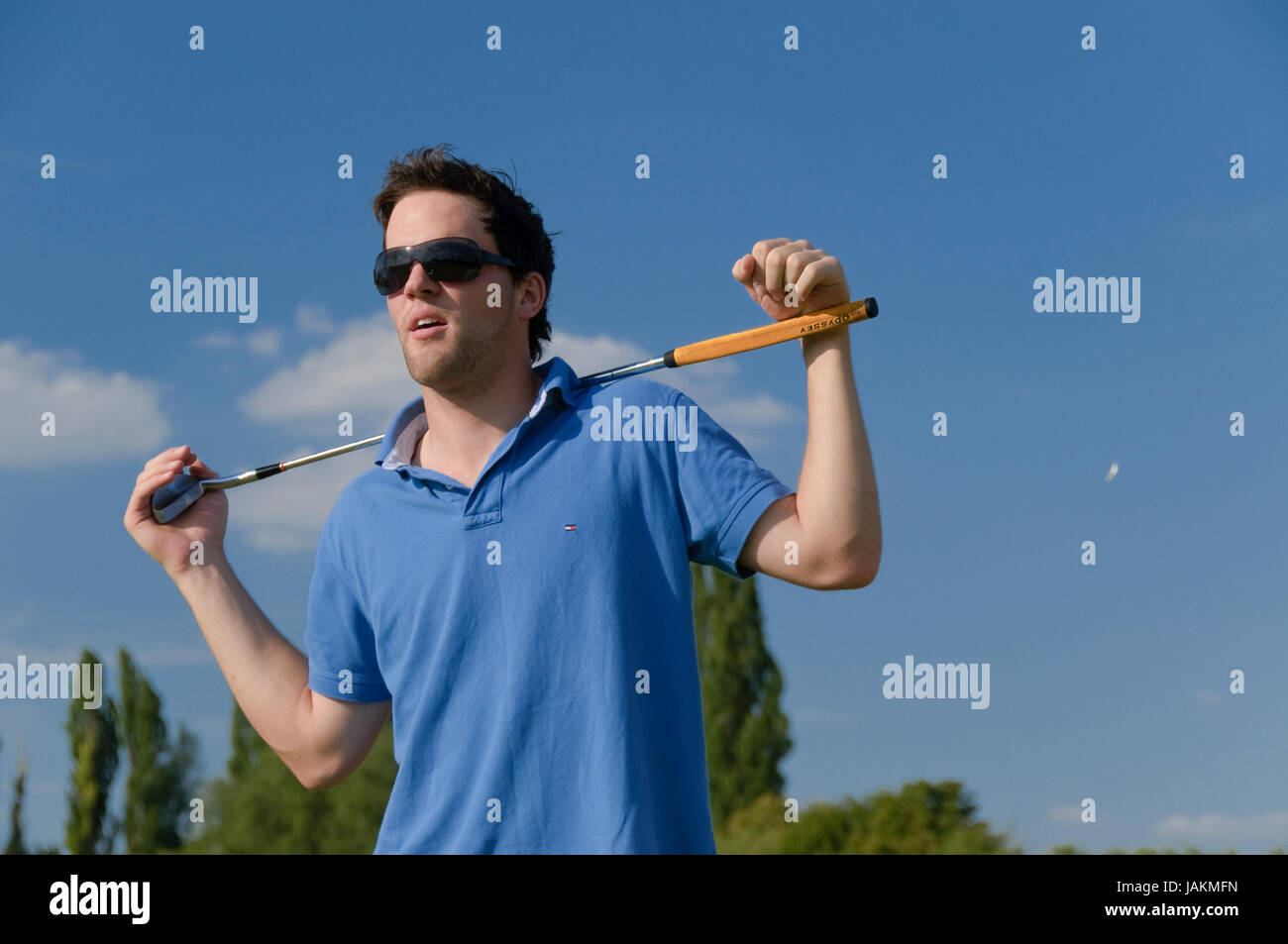 Juge Männer spielen Golf Stock Photo