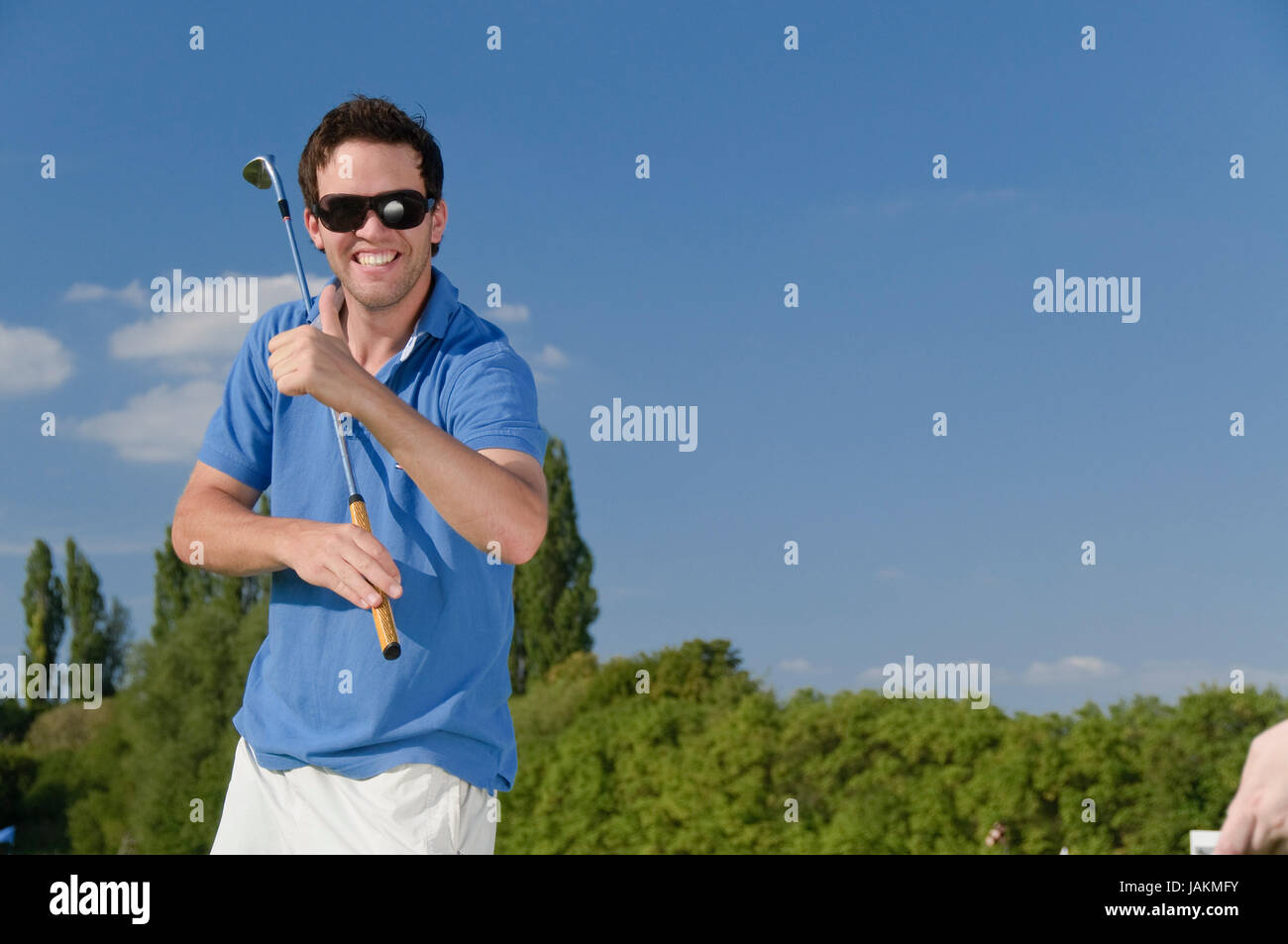 Juge Männer spielen Golf Stock Photo