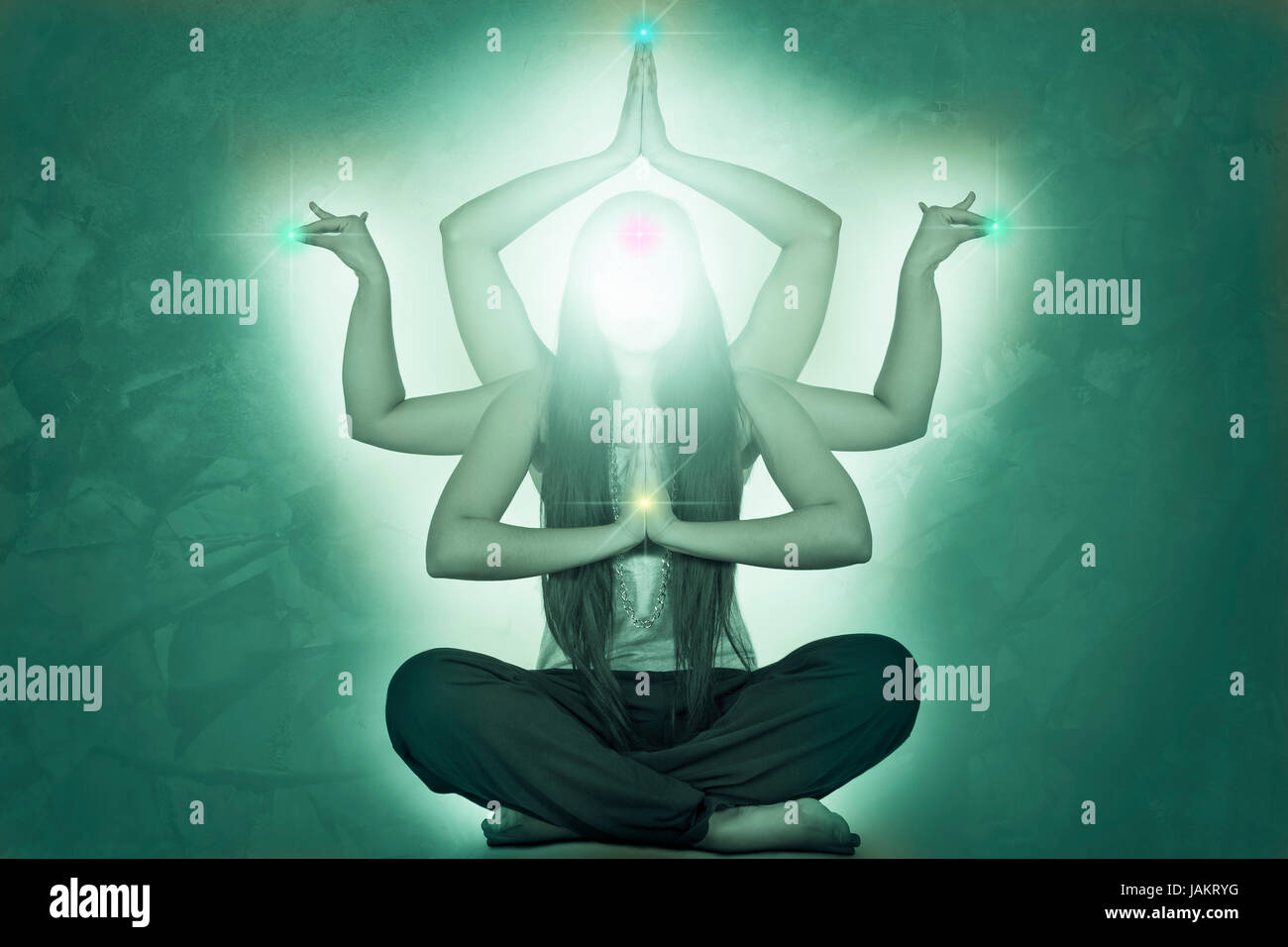 indische Meditation Stock Photo