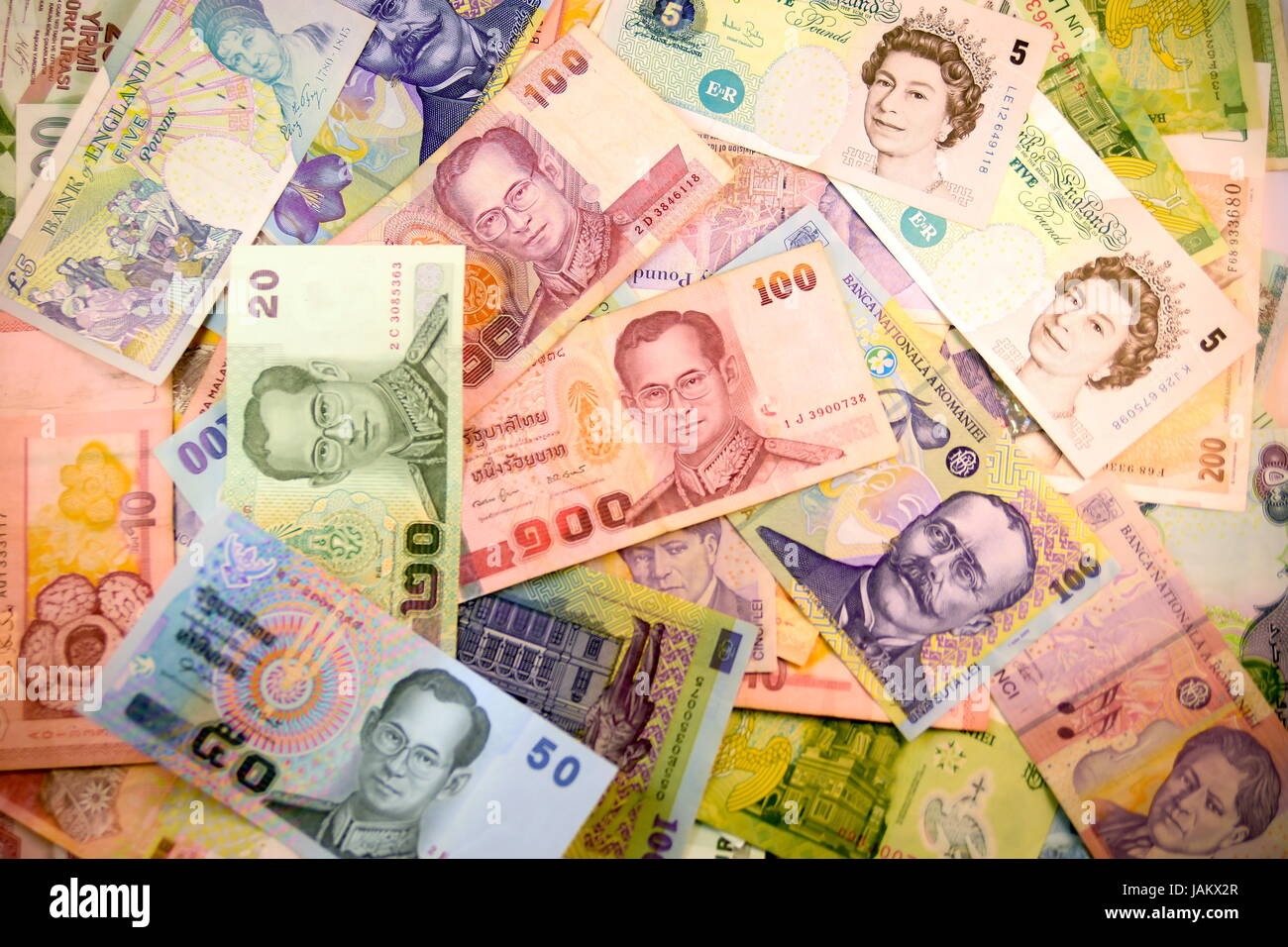 Many Banknotes of Different Countries Stock Photo - Image of fortune, duty:  66405632