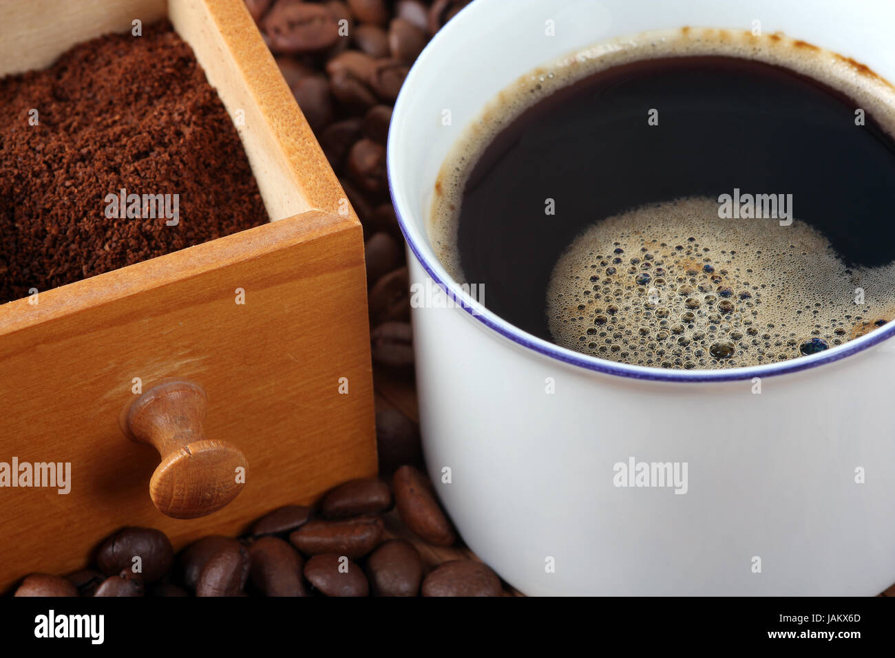 coffee beans foam Stock Photo Alamy