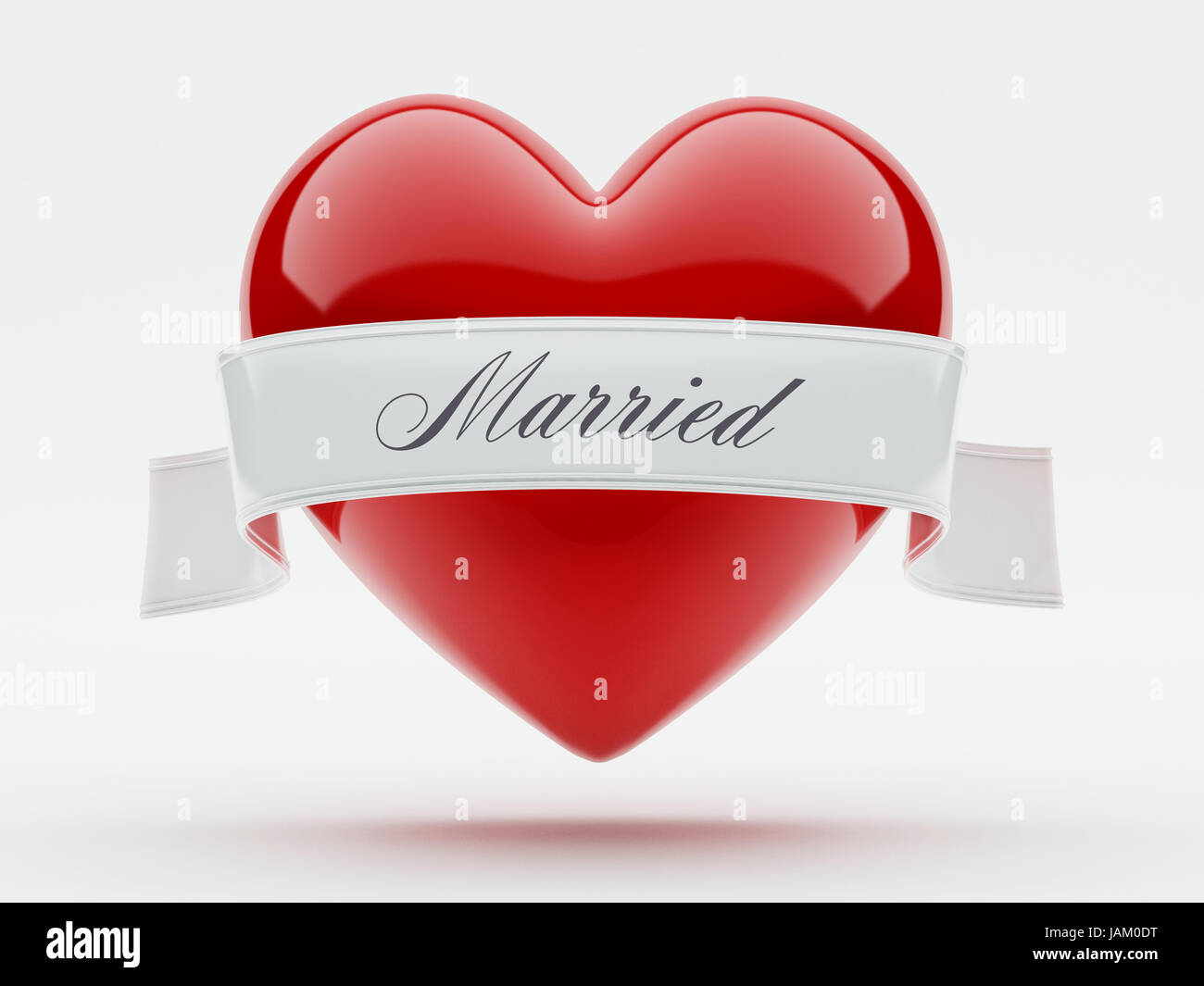 Heart Isolated on white background Stock Photo - Alamy