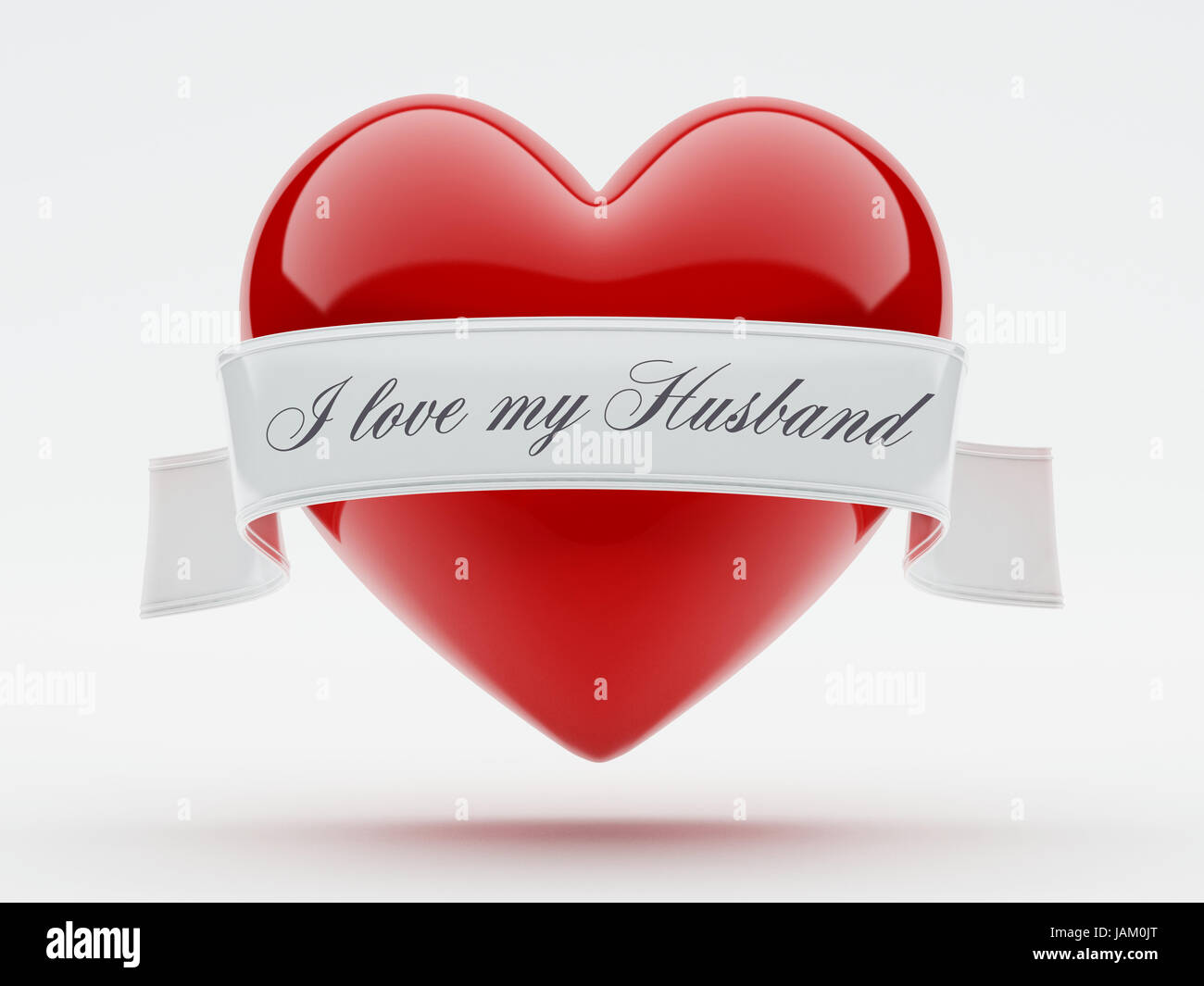 Heart Isolated on white background Stock Photo - Alamy