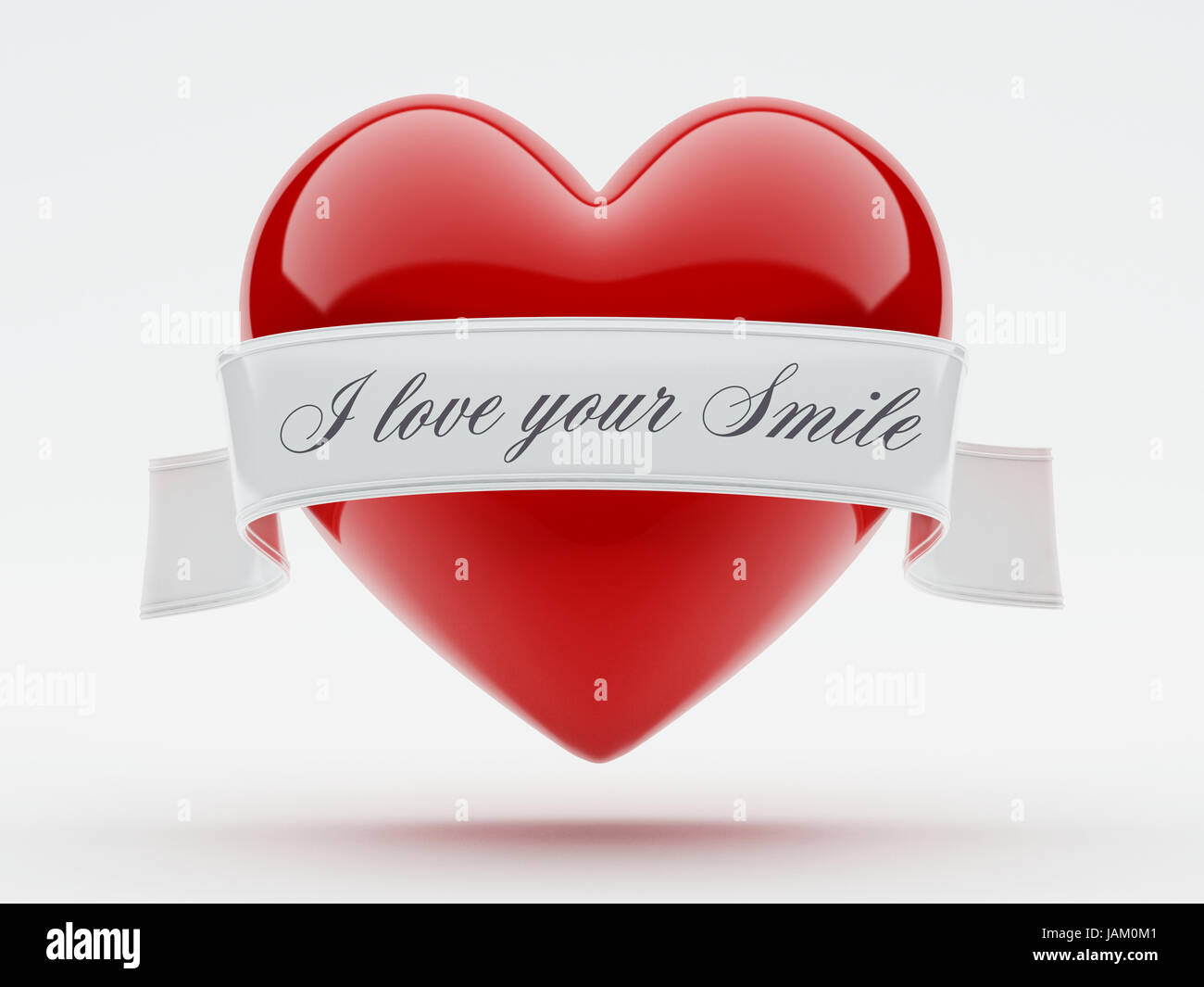 Heart Isolated on white background Stock Photo - Alamy