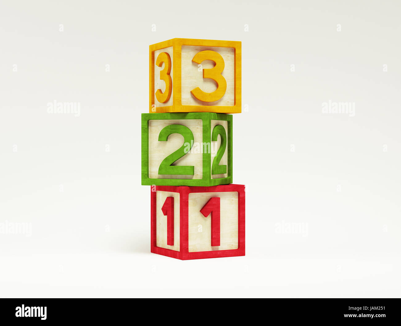 Box Number Toy isolated on white background Stock Photo - Alamy