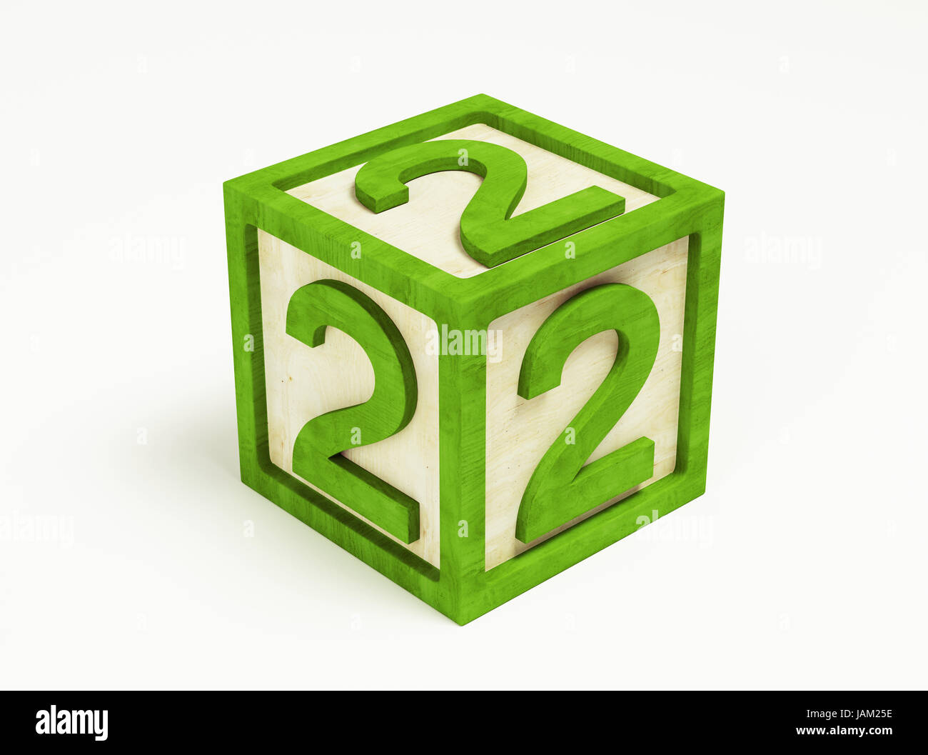 Box Number Toy isolated on white background Stock Photo - Alamy