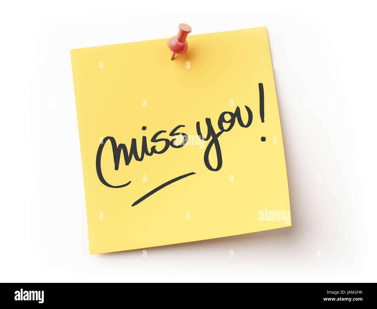 Sticky Note Message isolated on white Stock Photo Alamy