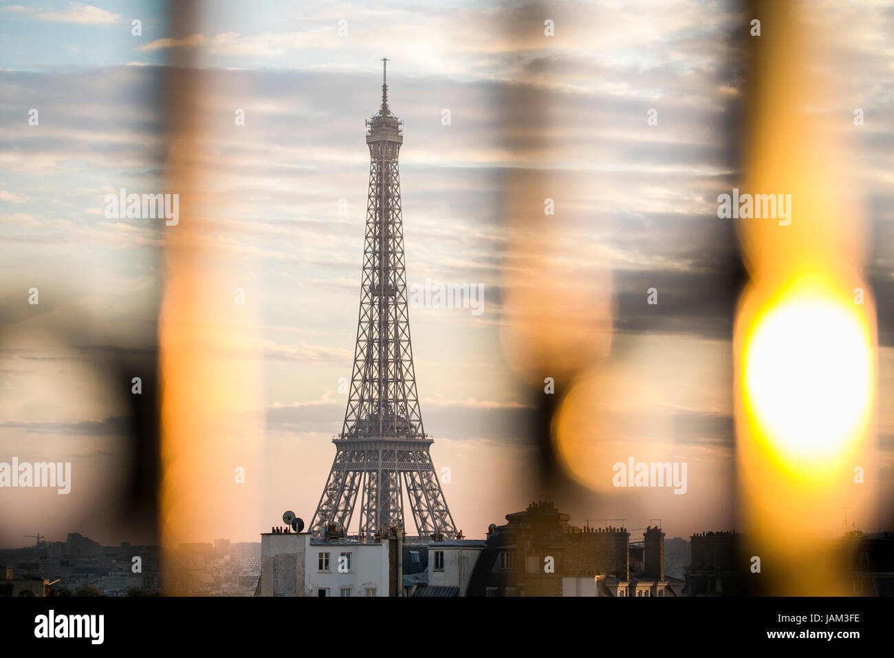Eiffel Tower in Paris, France Stock Photo