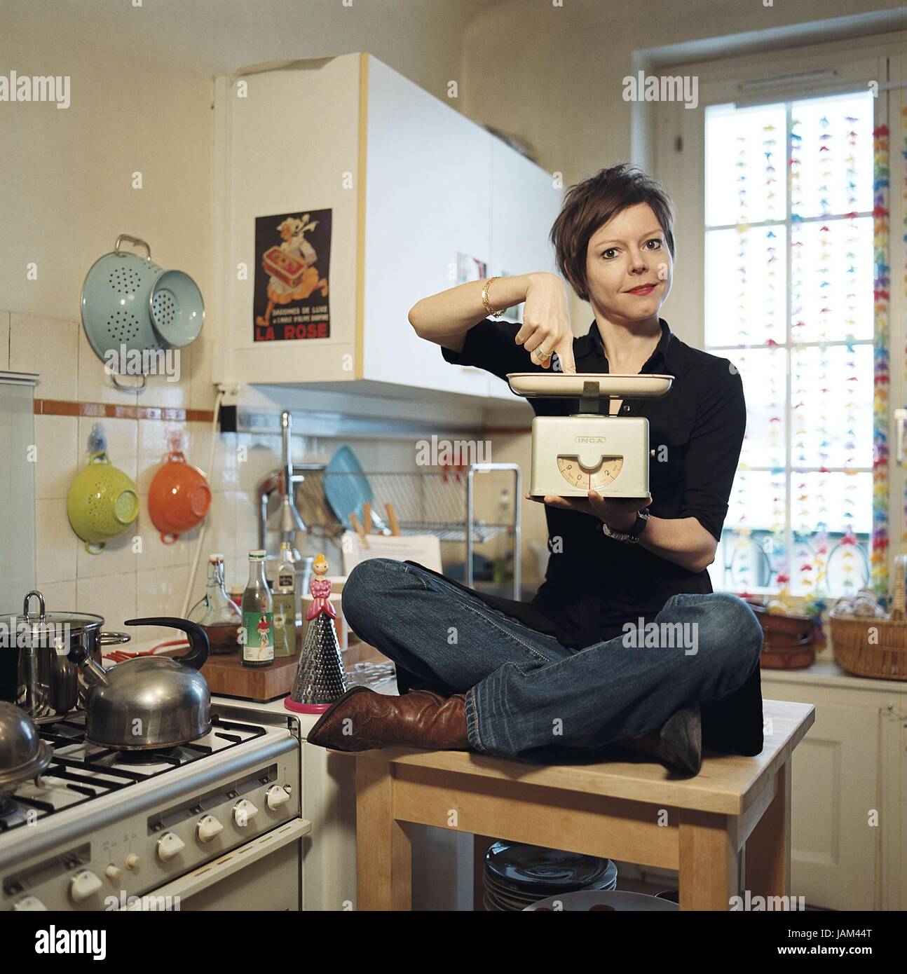 Annick Jeanmairet, TV presenter of the culinary show 'La Recette en une 