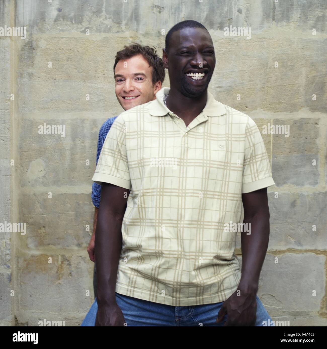 Jonathan Lambert and Omar Sy, French humorists.  July 3, 2009 Photo Damien Grenon Stock Photo