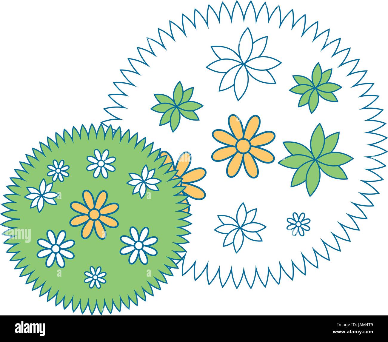 Beautiful flower gardening Stock Vector Image & Art - Alamy