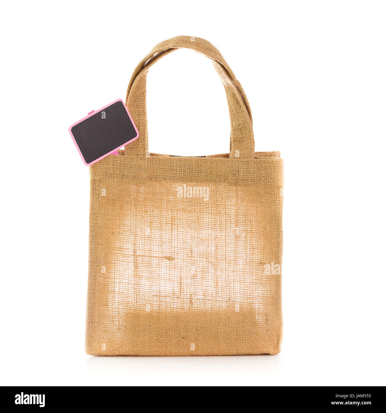 natural gunny bags with lable Stock Photo Alamy