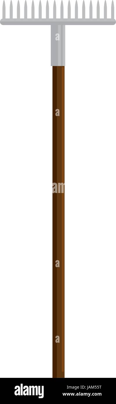 Rake gardening tool Stock Vector Image & Art - Alamy