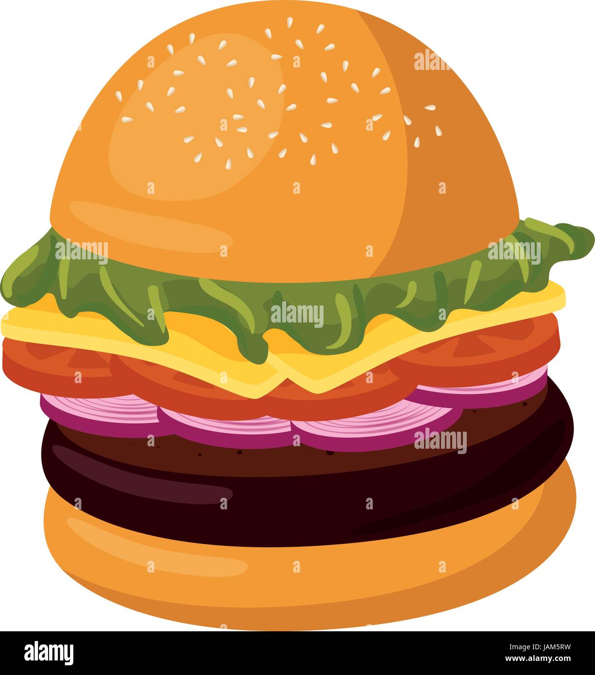 Hamburger fast food Stock Vector Image & Art - Alamy