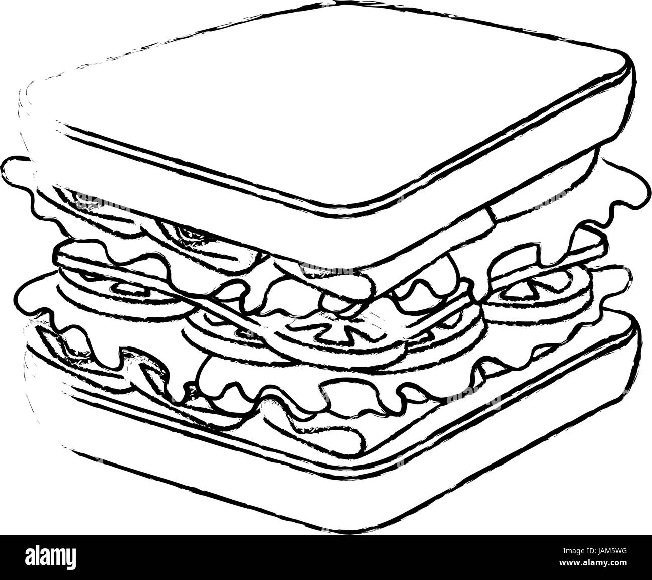 Sandwich Black and White Stock Photos & Images Alamy