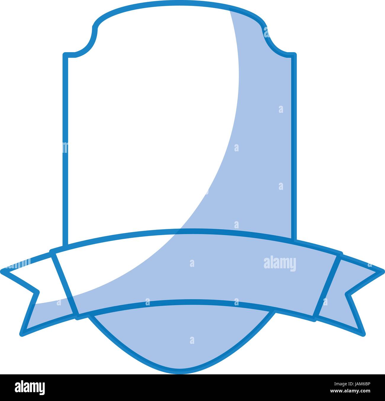 elegant badge shield with ribbon icon Stock Vector Image & Art - Alamy