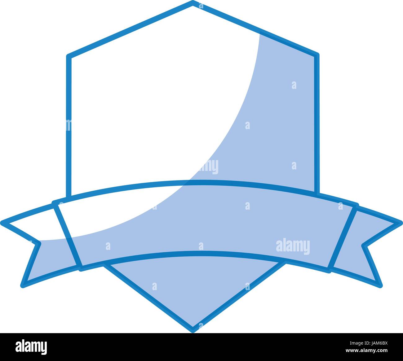 elegant badge shield with ribbon icon Stock Vector Image & Art - Alamy