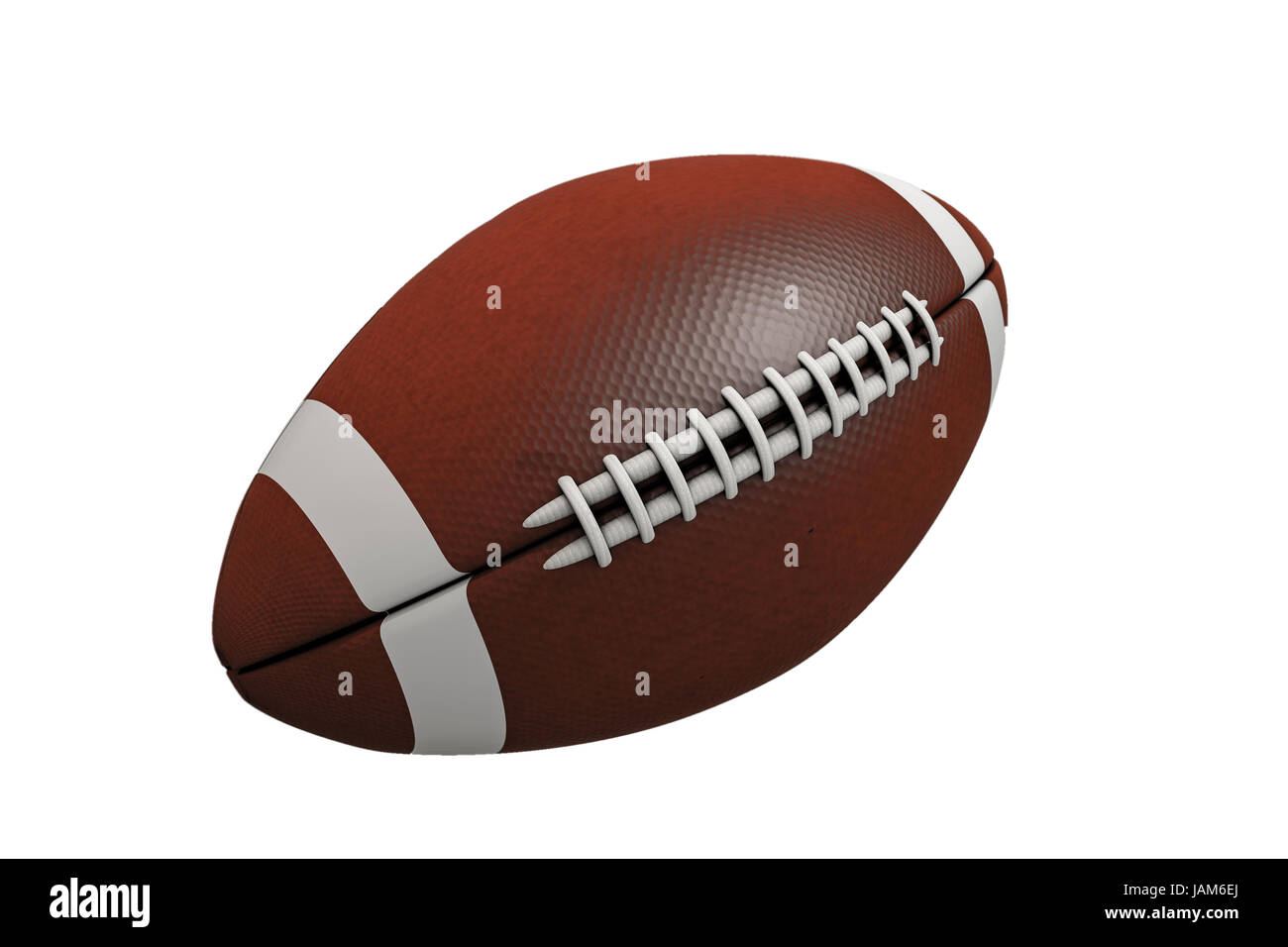 3d illustration of a rugby ball isolated on white background Stock ...