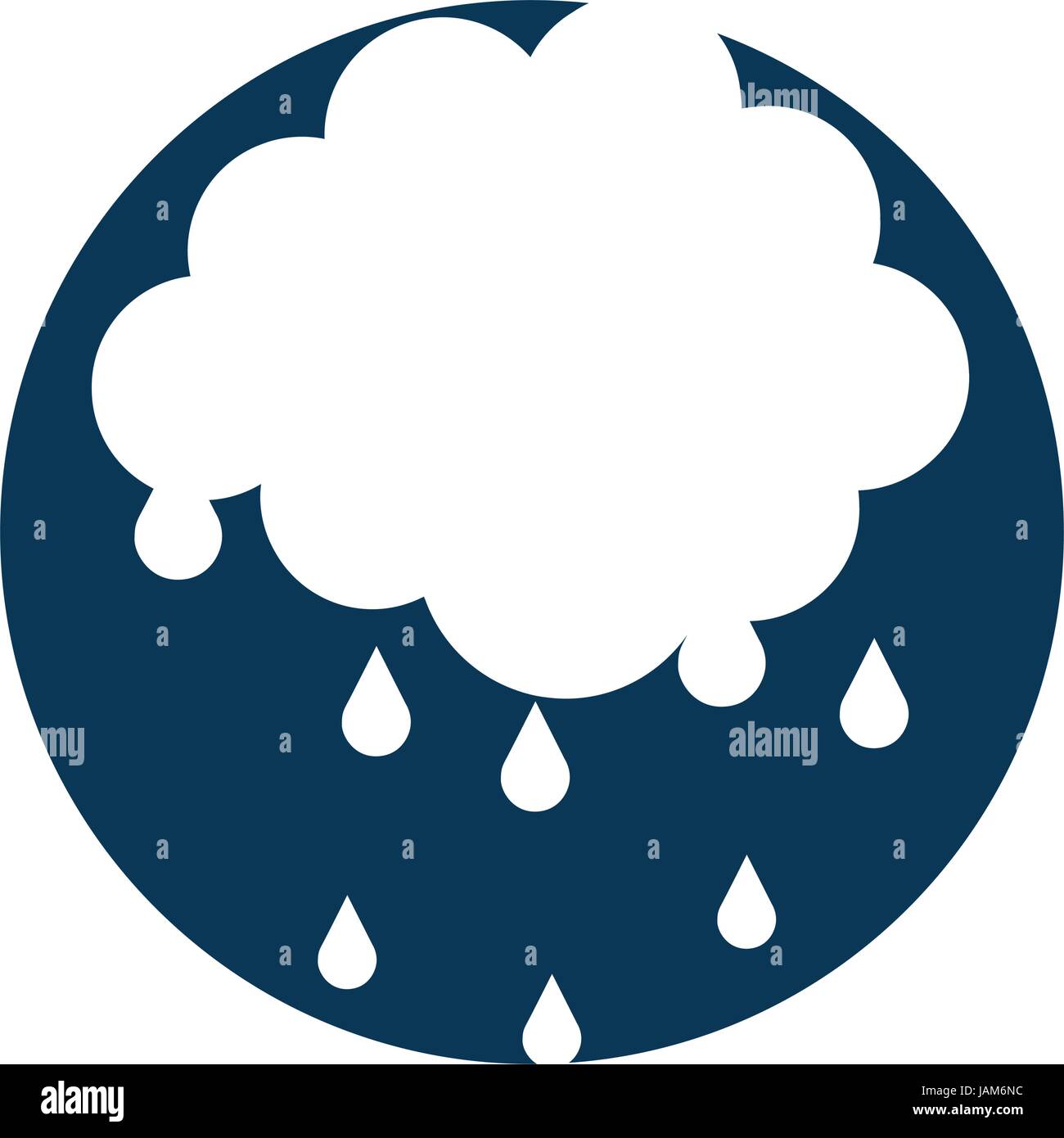 cloud with rain drops Stock Vector Image & Art - Alamy