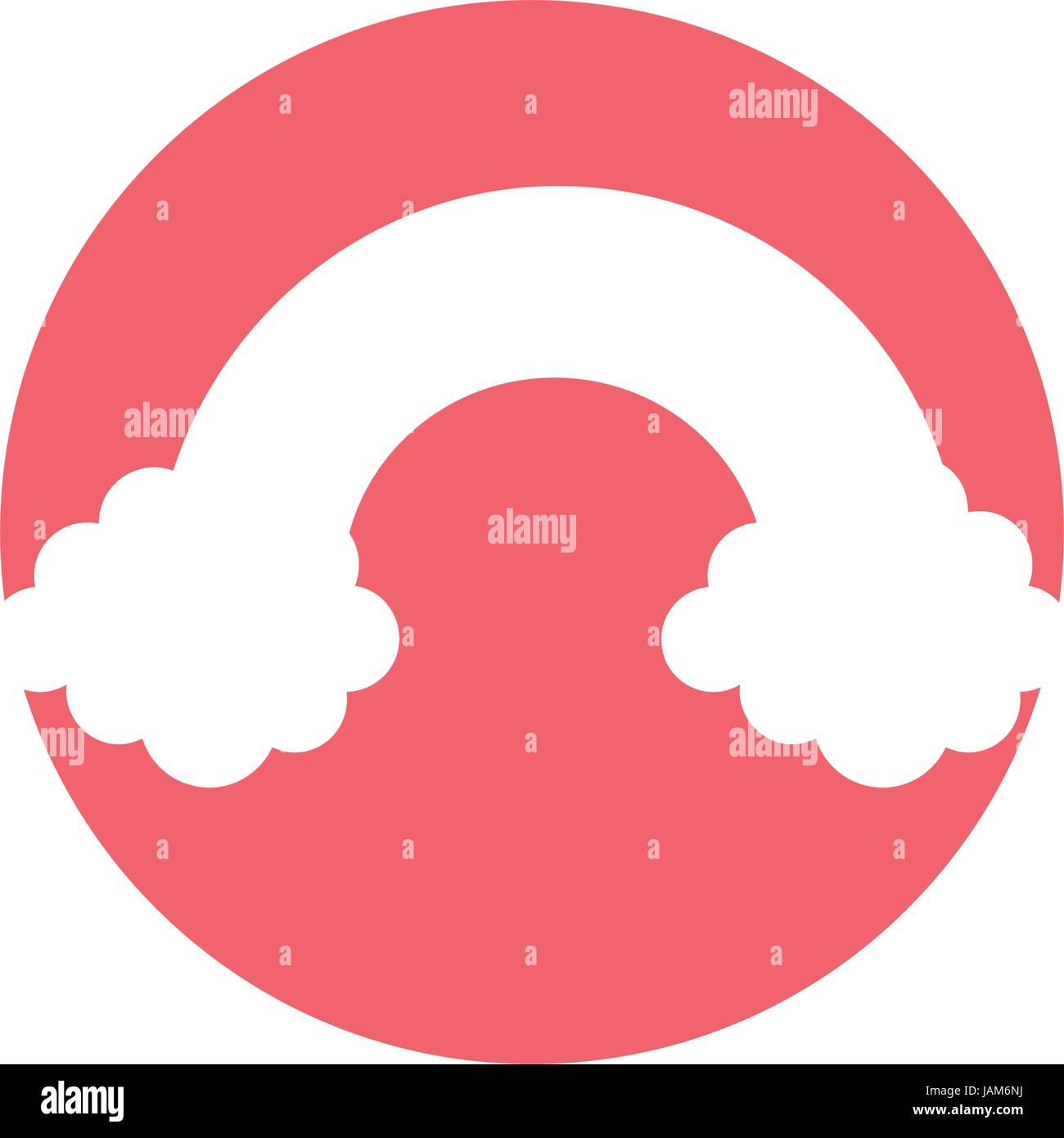 clouds with rainbow weather icon Stock Vector Image & Art - Alamy