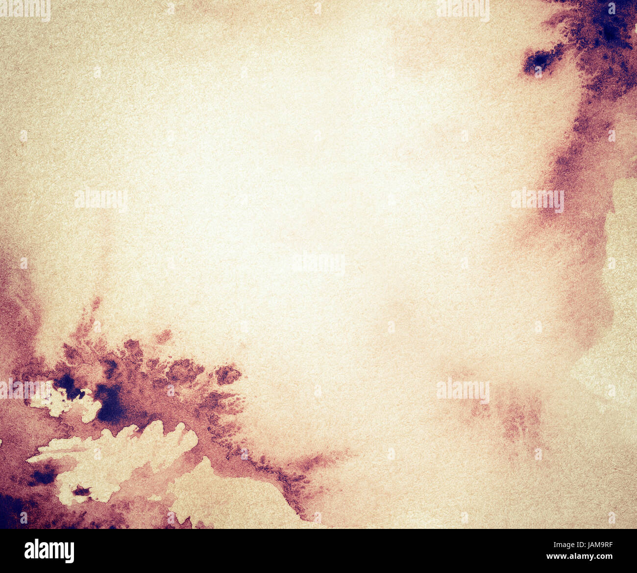 Abstract painted watercolor background on paper texture Stock Photo - Alamy