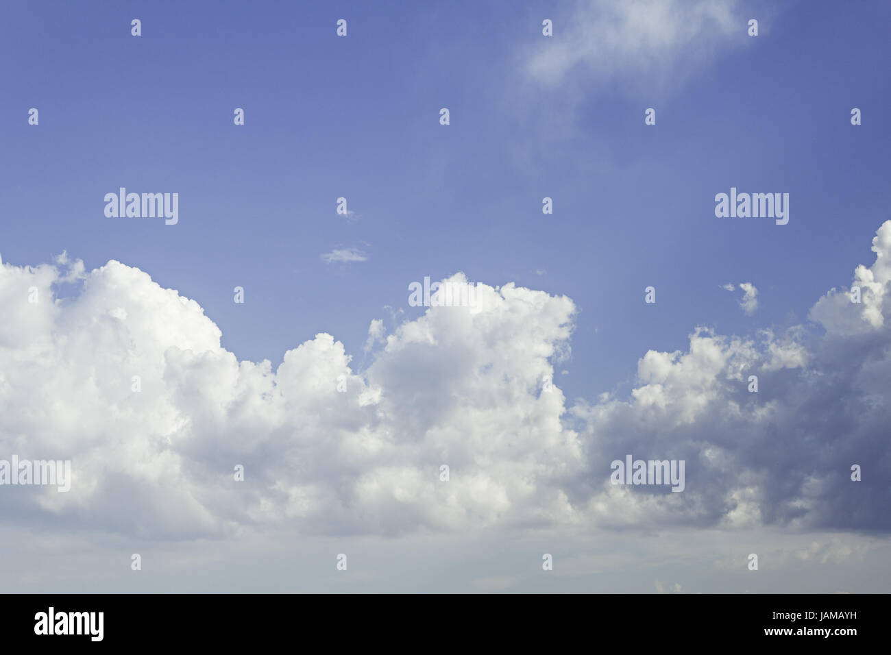 Layers clear blue sky with white clouds, spirituality Stock Photo - Alamy
