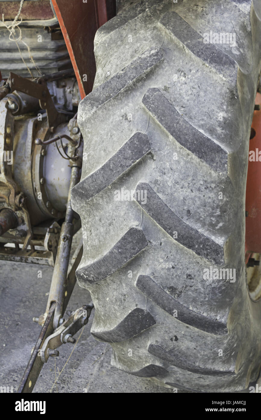 Tractor trailer wheel field, vehicle and transportation Stock Photo Alamy