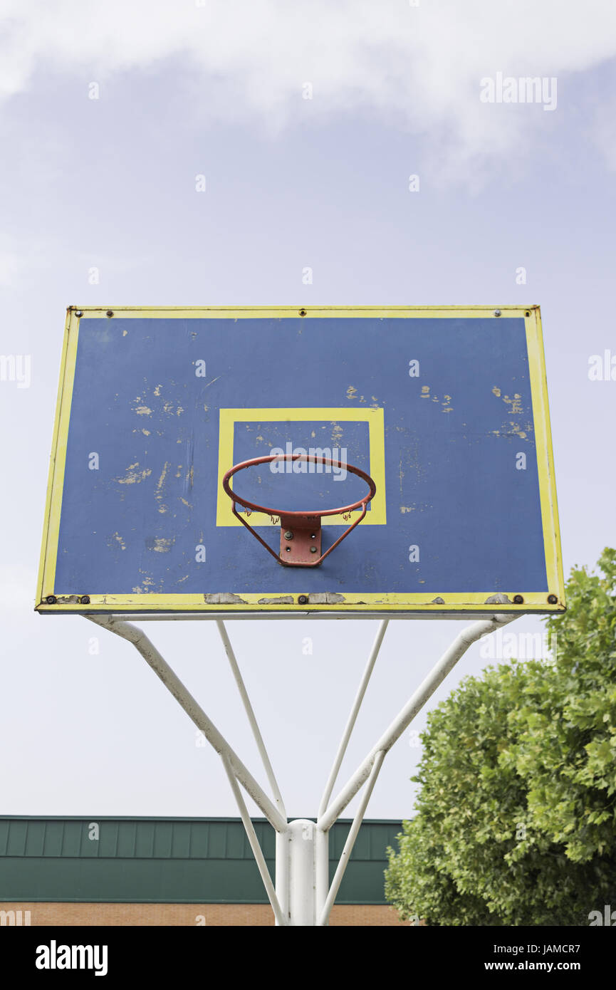 Basketball Hoop sports sports center, workout Stock Photo