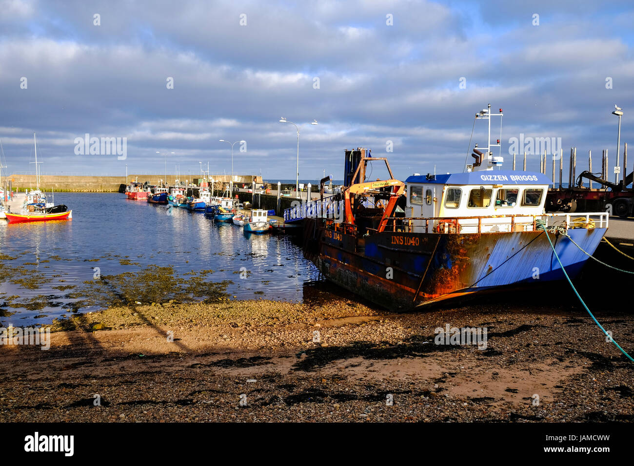 Helmsdale Harbour, Caithness, Scotland. Stock Photo