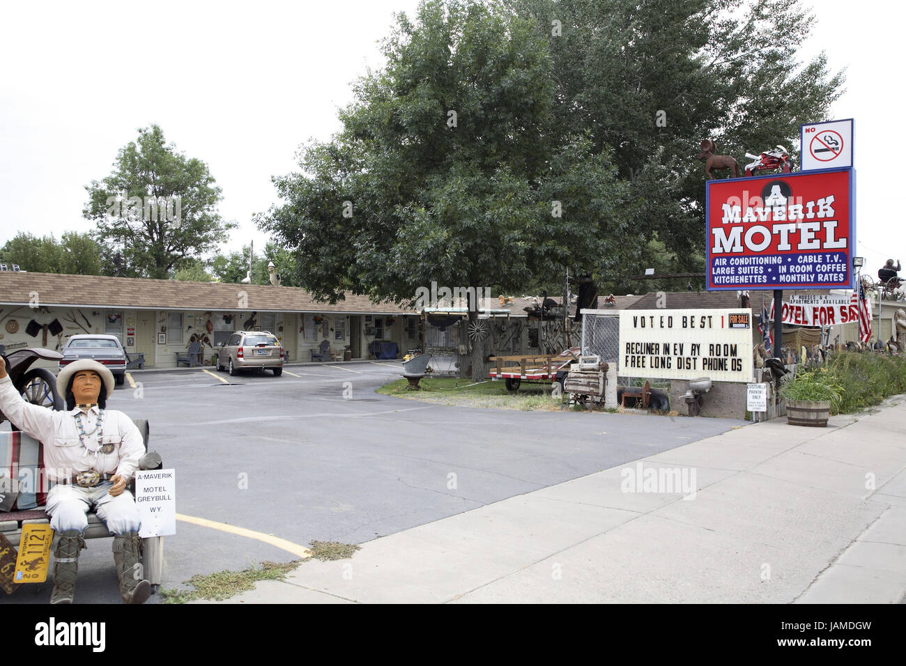 The USA,Wyoming,Maverik,Greybull motel Stock Photo Alamy