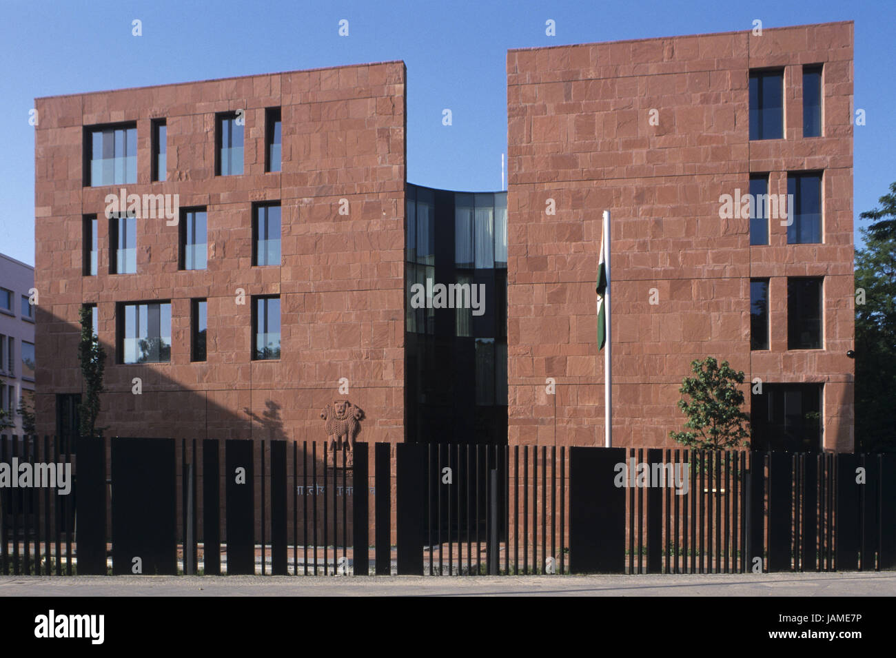 Germany,Berlin,embassy of India Stock Photo Alamy
