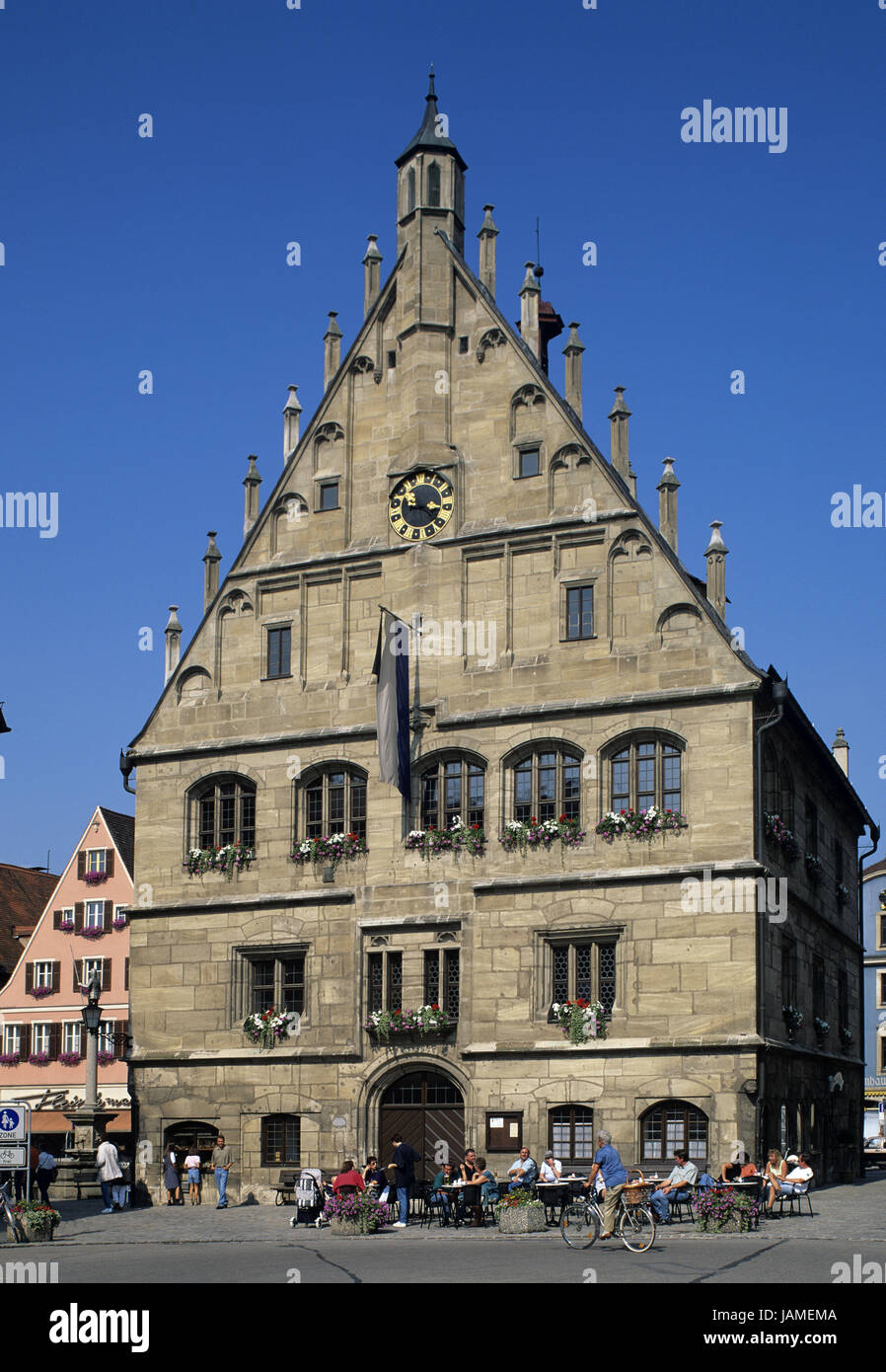Germany,Bavaria,white castle,city hall Stock Photo Alamy