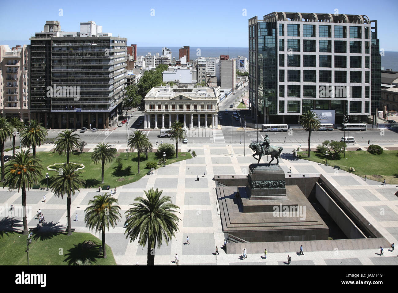 Uruguay,Montevideo,plaza De Independencia, Stock Photo