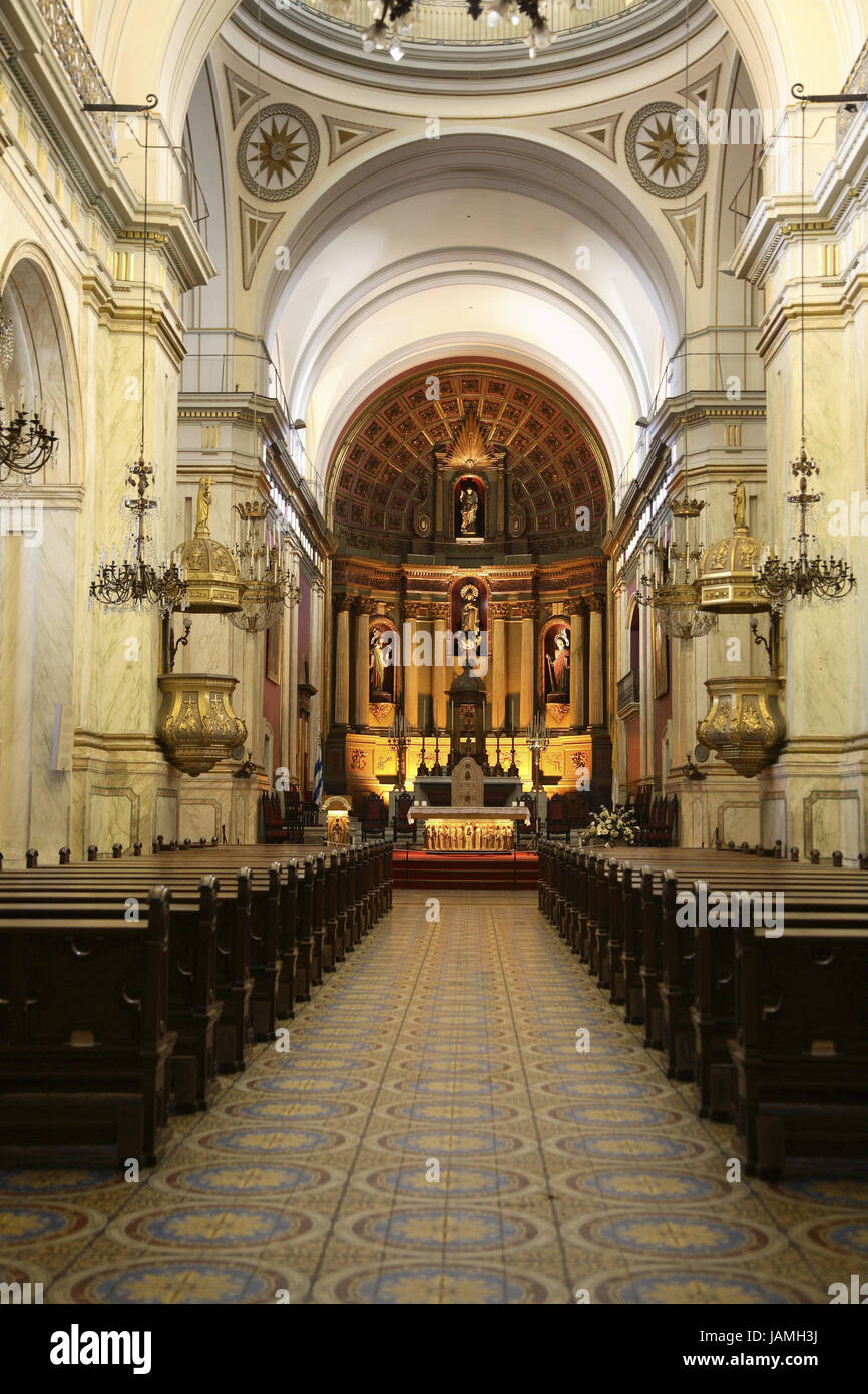 Uruguay,Montevideo,Catedral Metropolitana or Iglesia Matriz, Stock Photo