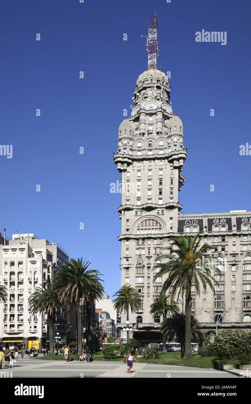 Uruguay,Montevideo,Palacio Salvo,plaza De Independencia, Stock Photo