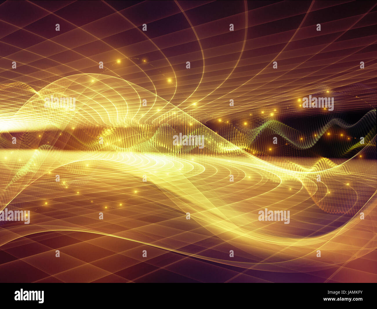 Fractal Realms series. Design made of fractal elements, grids and ...