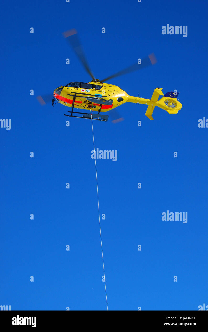 Austria,Tyrol,ÖAMTC,rescue helicopter,rope's recovery,from below,no