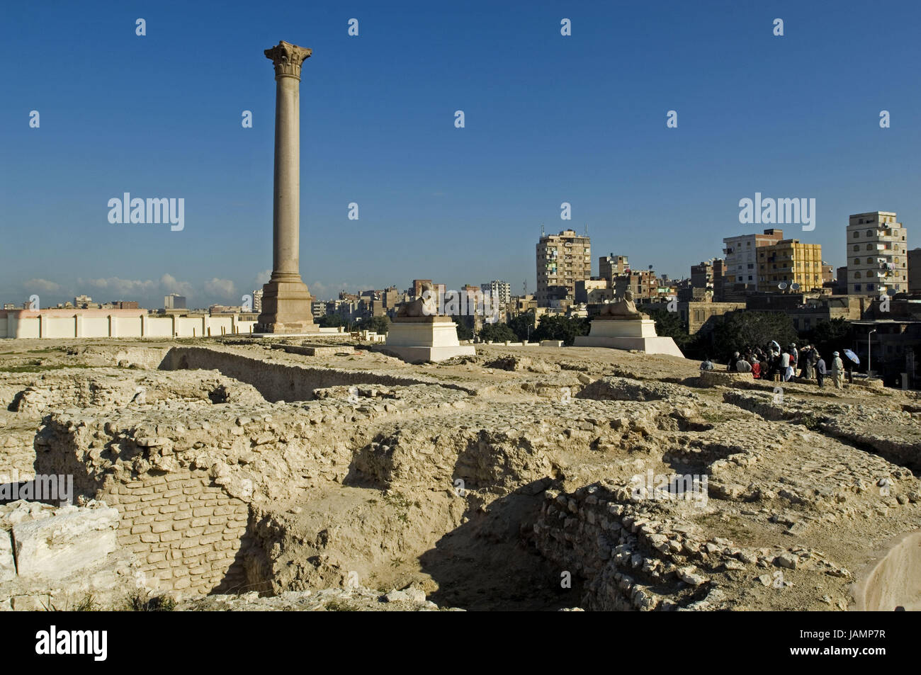 Egypt,Alexandria,pomp gravy pillar, Stock Photo